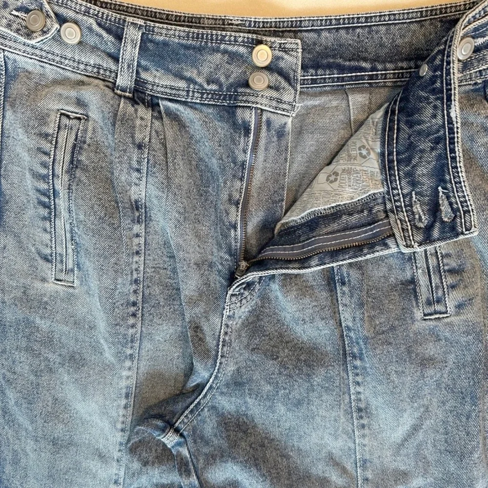 SO Jeans Women 15/32W Blue Acid Wash Super High Rise Straight Leg Retro 80s‎ 90s